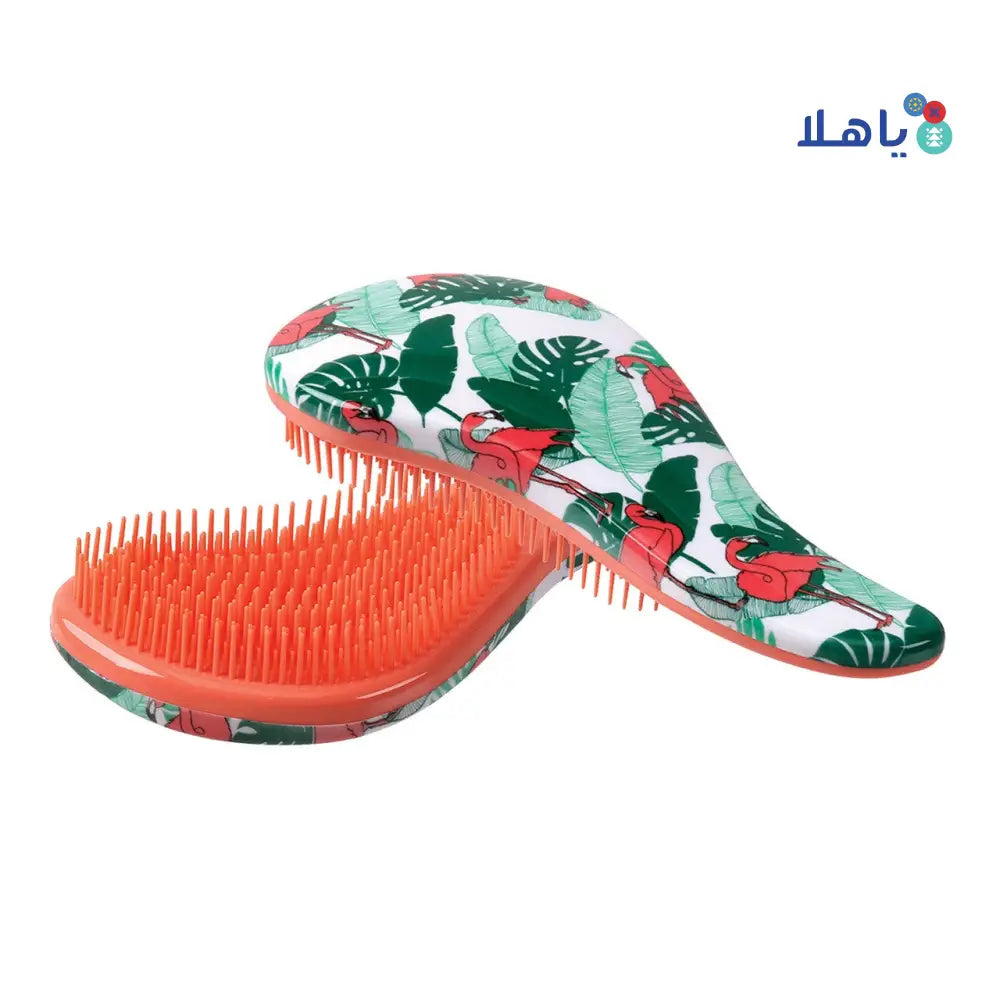 CALA HAIR DETANGLER TANGLE FREE HAIR BRUSH FLAMINGO 66729