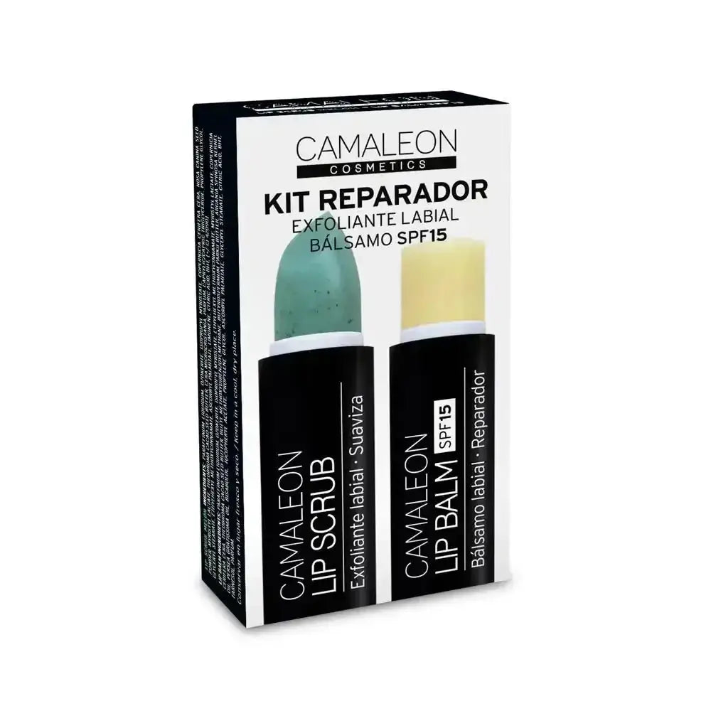 CAMALEON - Camaleon Kit Reparador Lip Scrub+Lip Blam Spf15 - Melon - Pharmazone - 