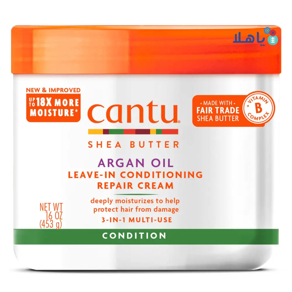 Cantu Leave-In Conditioning Repair Cream 453G-Argan Oil