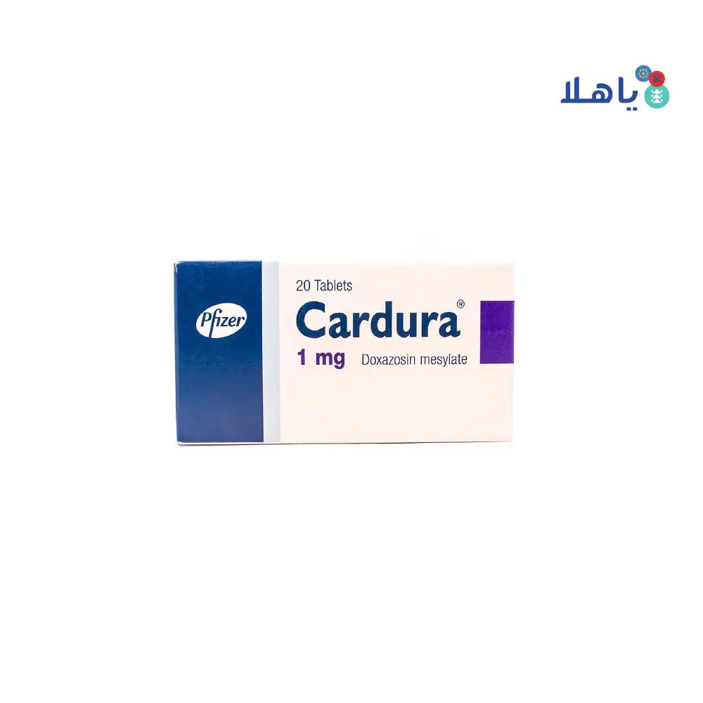 CARDURA 1MG 20 TABLETS