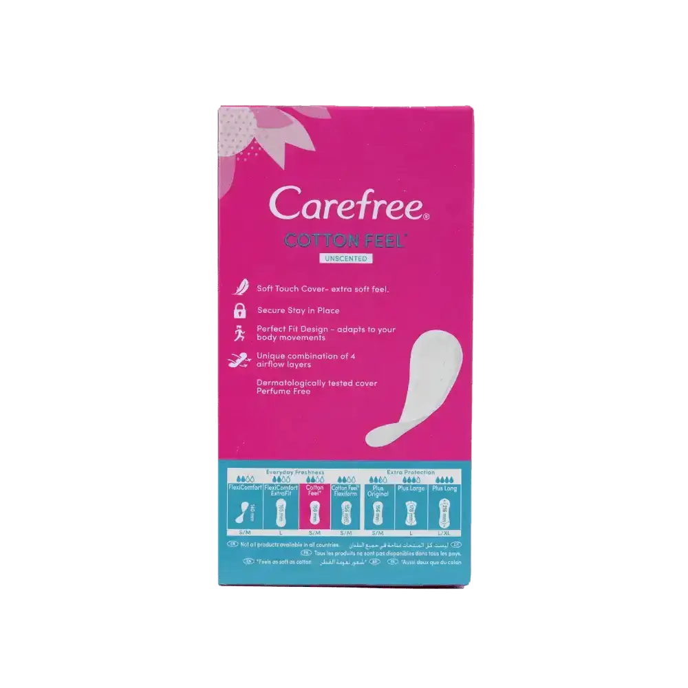 J&J CAREFREE - Carefree Cotton 34Pcs - Unscented - Pharmazone - 