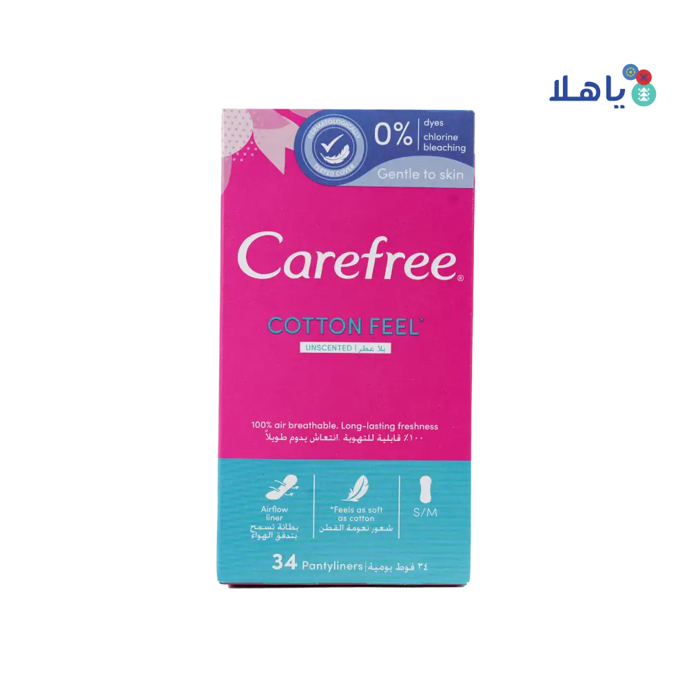 Carefree Cotton 34Pcs-Unscented