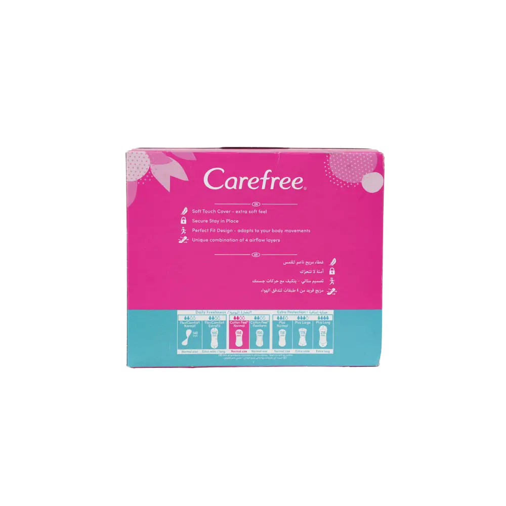 Carefree Cotton Feel 56+20Pcs-Fresh Scent