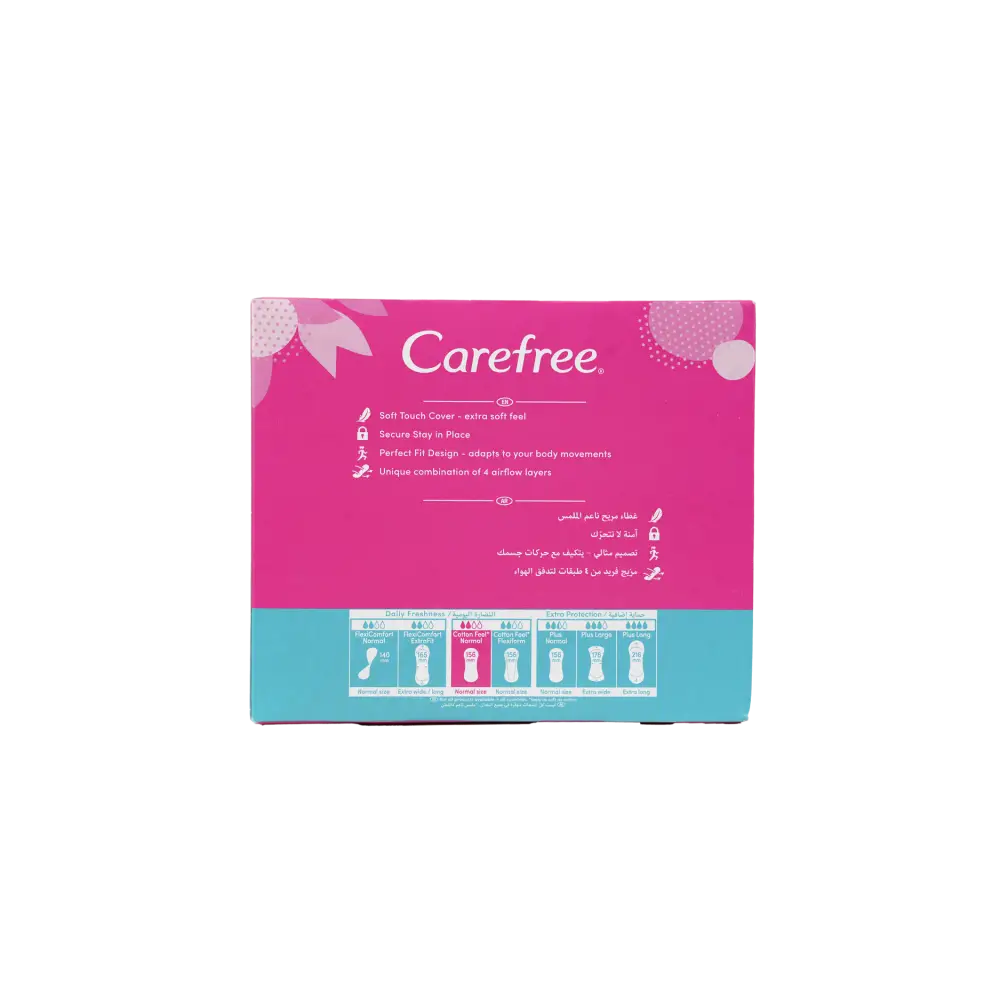 Carefree Cotton Feel 56+20Pcs-Perfume Free