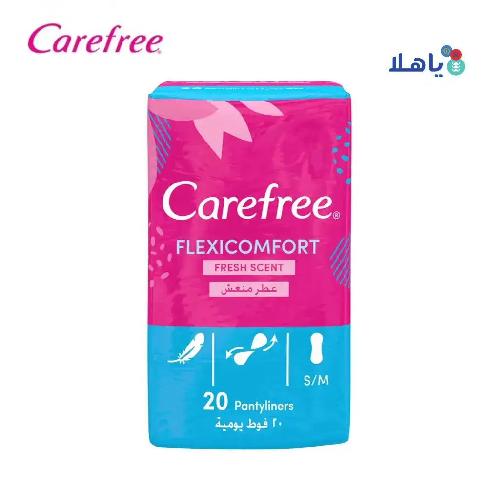 J&J CAREFREE - Carefree Flexi Comfort 20Pcs - Fresh Scent - Pharmazone - 