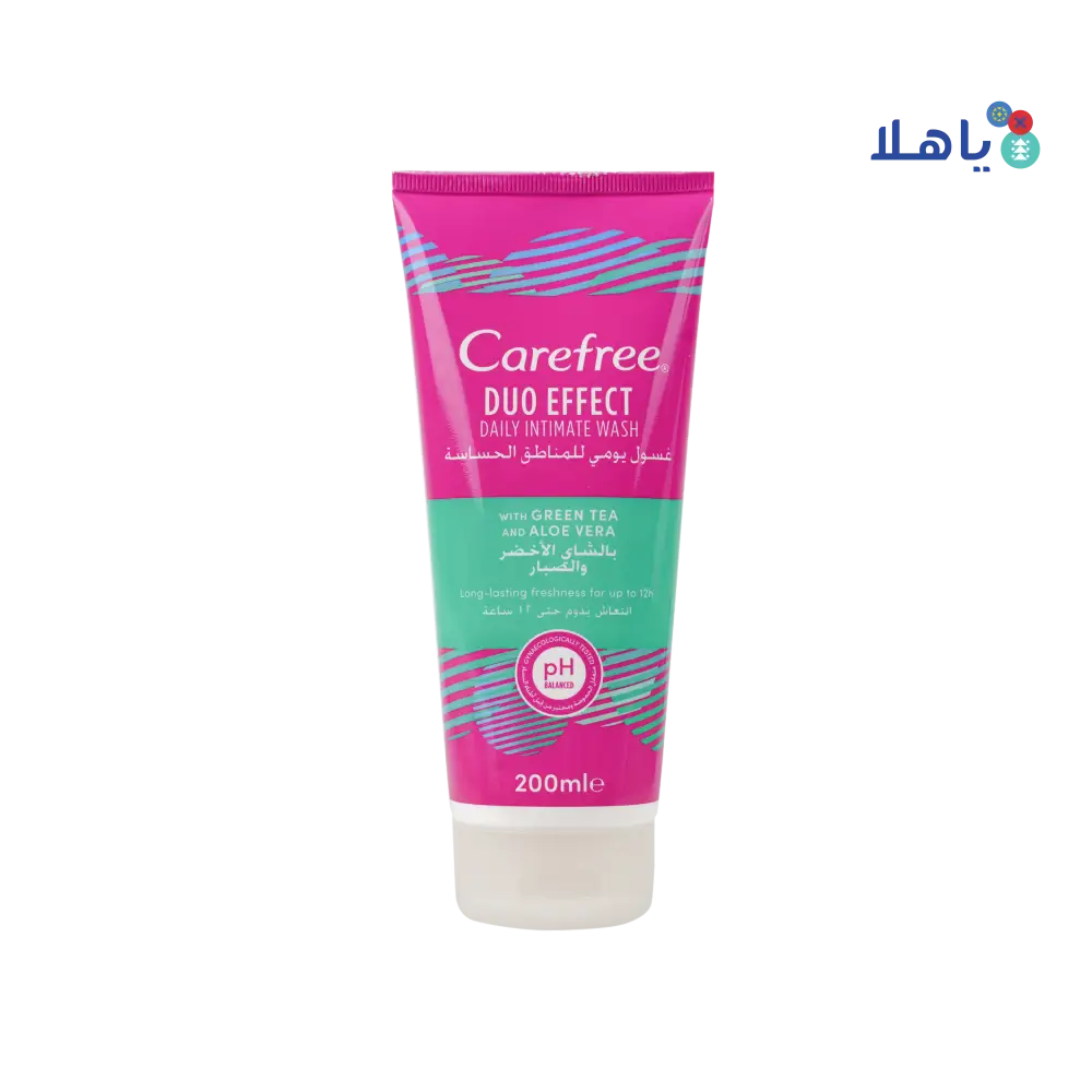 Carefree Intimate Wash 200ml-Green Tea & Aloe