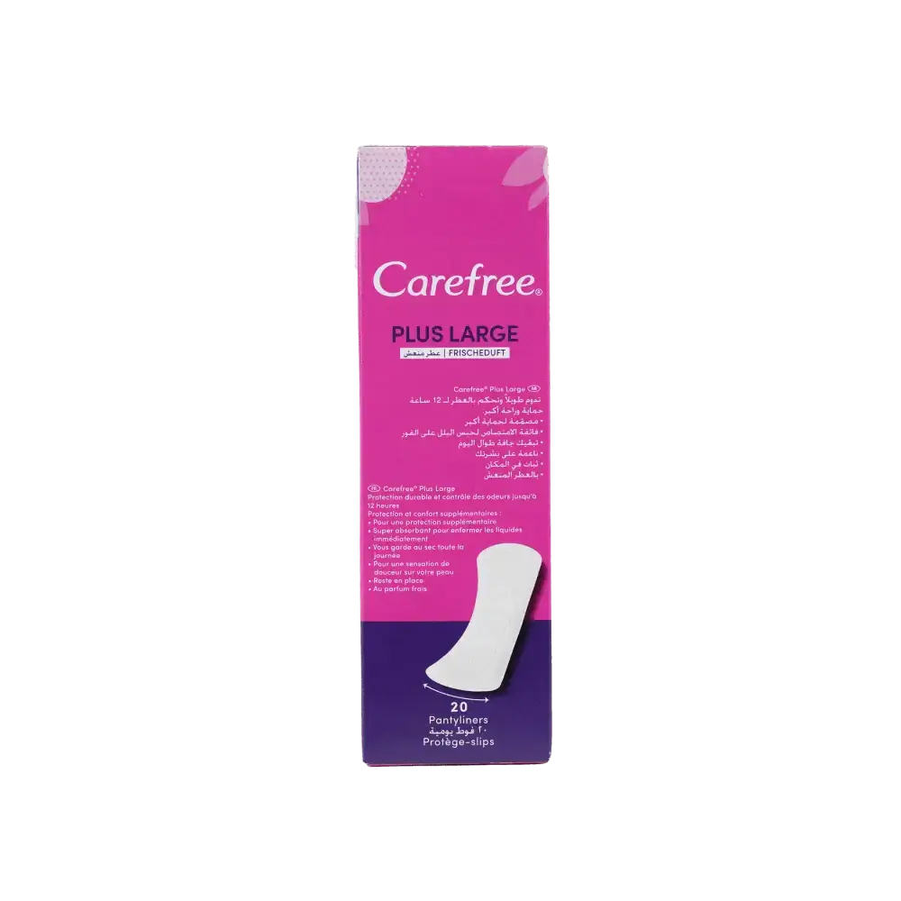 J&J CAREFREE - Carefree Plus Large 20Pcs - Fresh Scent - Pharmazone - 