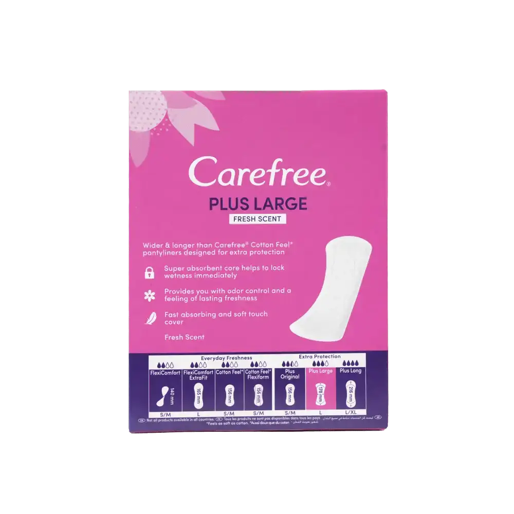 J&J CAREFREE - Carefree Plus Large 48Pcs - Fresh Scent - Pharmazone - 