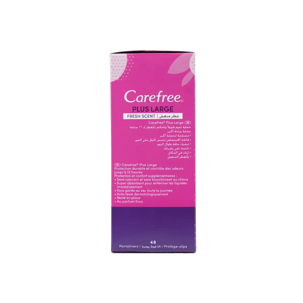 J&J CAREFREE - Carefree Plus Large 48Pcs - Fresh Scent - Pharmazone - 