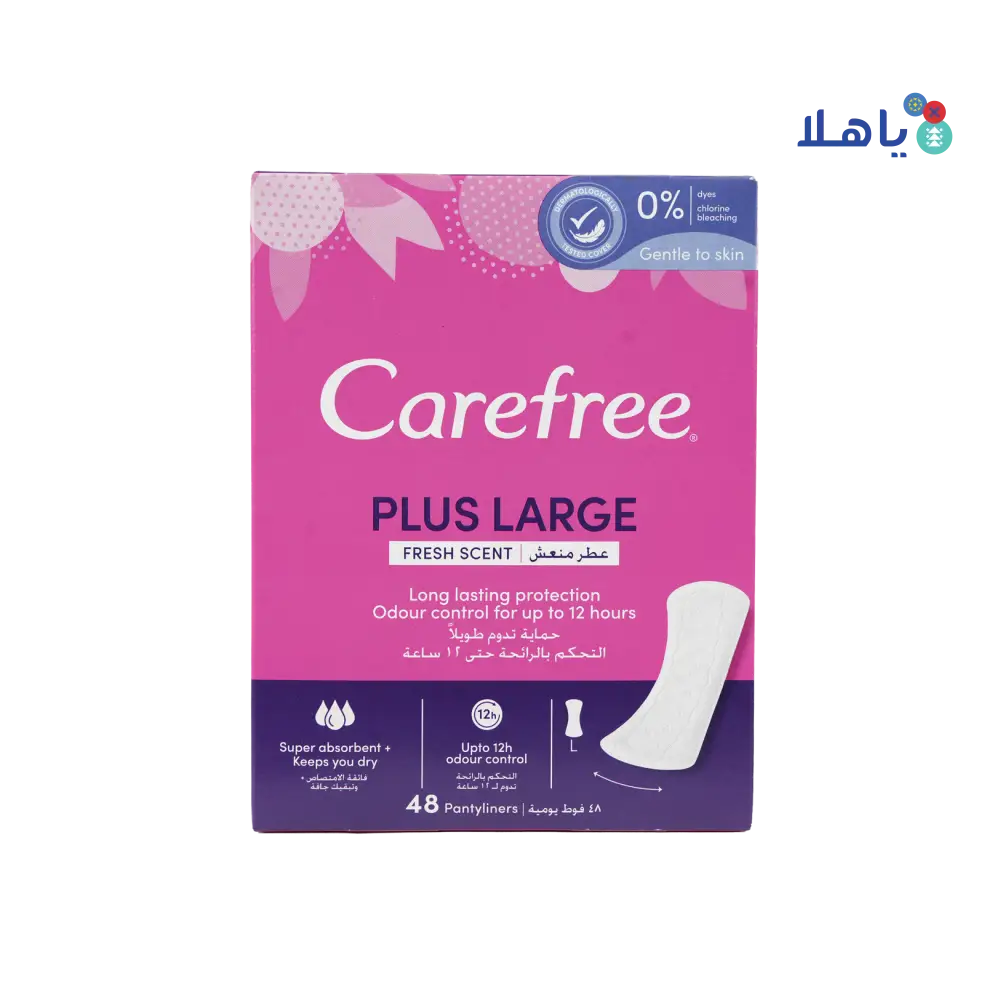 Carefree Plus Large 48Pcs-Fresh Scent