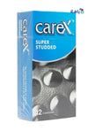 CAREX - Carex Super Studded Condoms 12pcs - Pharmazone - 