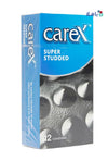 CAREX CONDOM SUPER STUDDED 12PCS