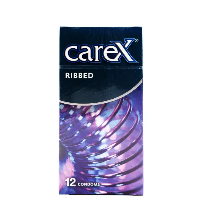 Carex Ribbed Condoms 12pcs