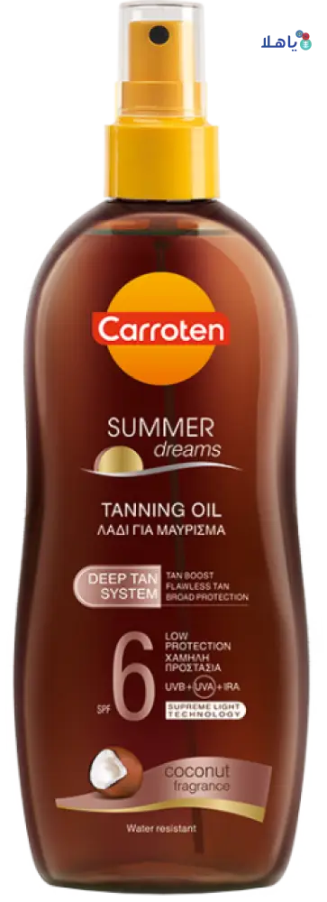 CARROTEN SUMMER DREAMS SPF6 TANNING OIL 200ML