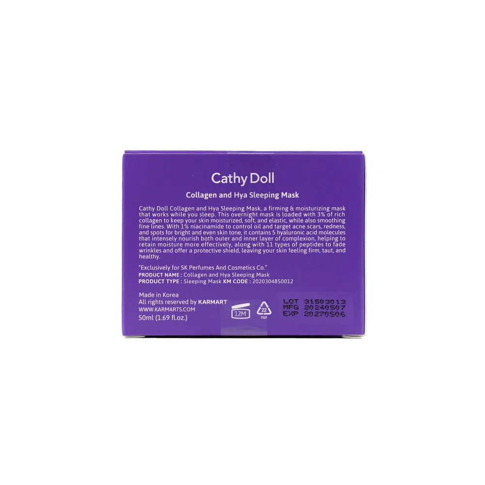 Cathy Doll 3% Collagen & Hya Sleeping Mask 50ml