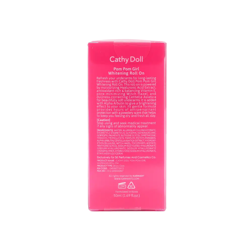 Cathy Doll Pom Pom Girl Whitening Roll On 50ml