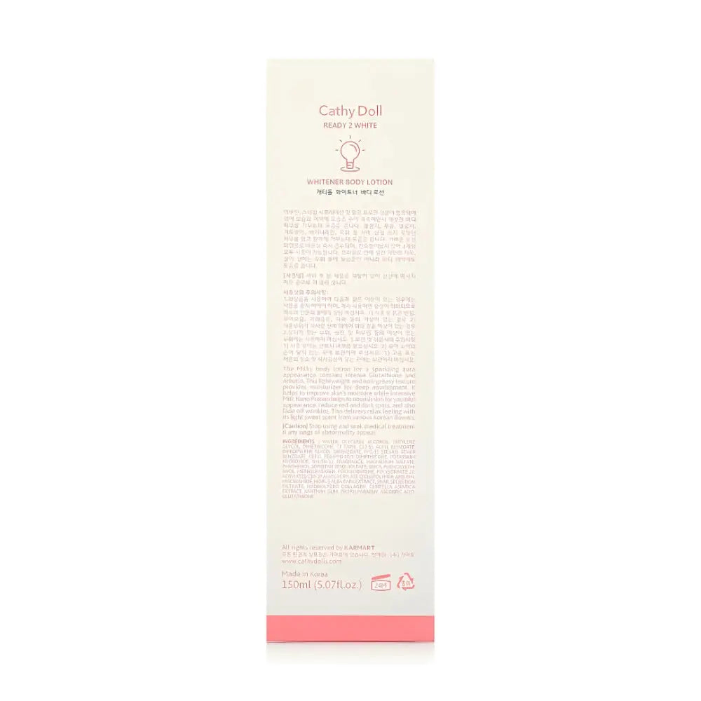 Cathy Doll Ready 2 White Whitener Body Lotion 150ml