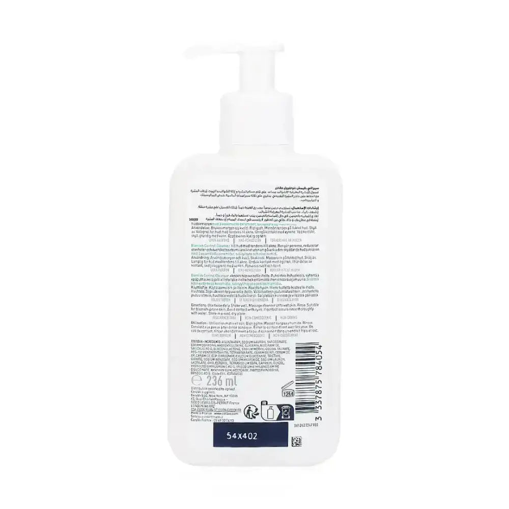 CERAVE - CERAVE BLEMISH CONTROL CLEANSER 236ML - Pharmazone - 