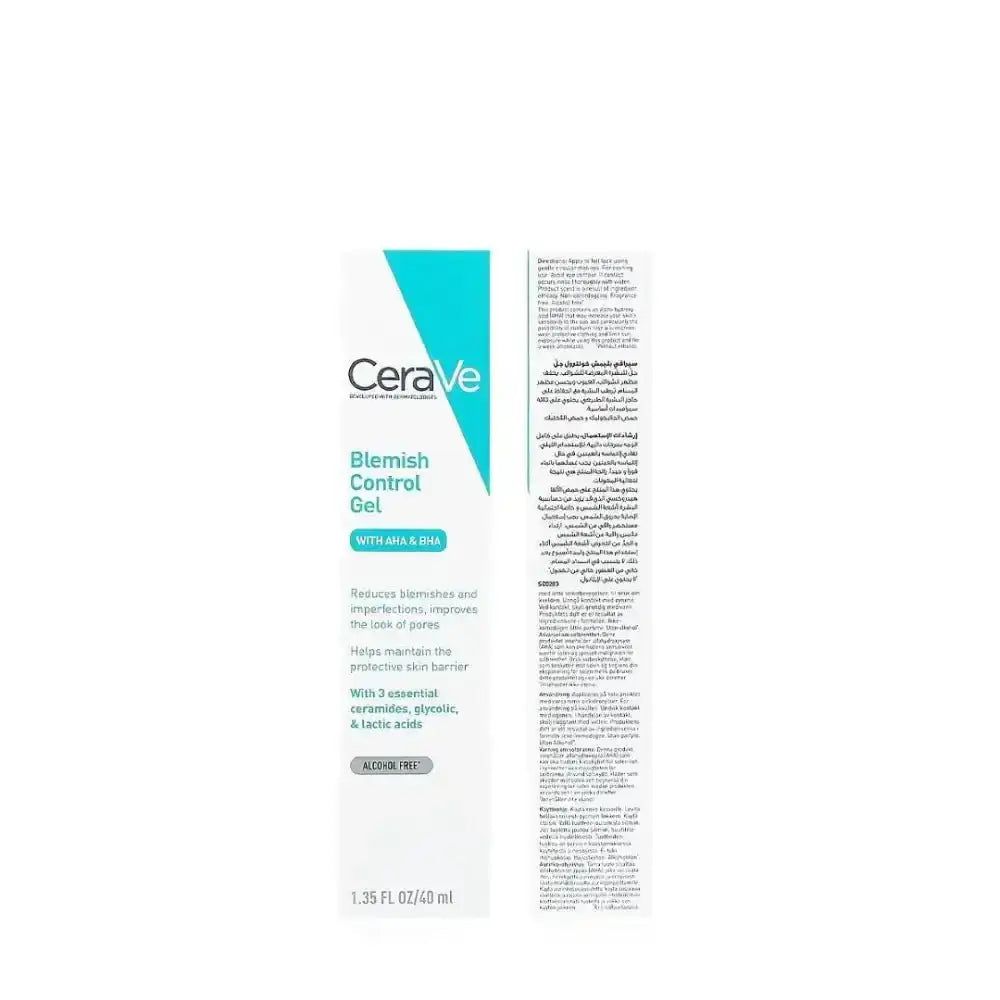 CERAVE - CERAVE BLEMISH CONTROL GEL WITH AHA & BHA 40ML - Pharmazone - 