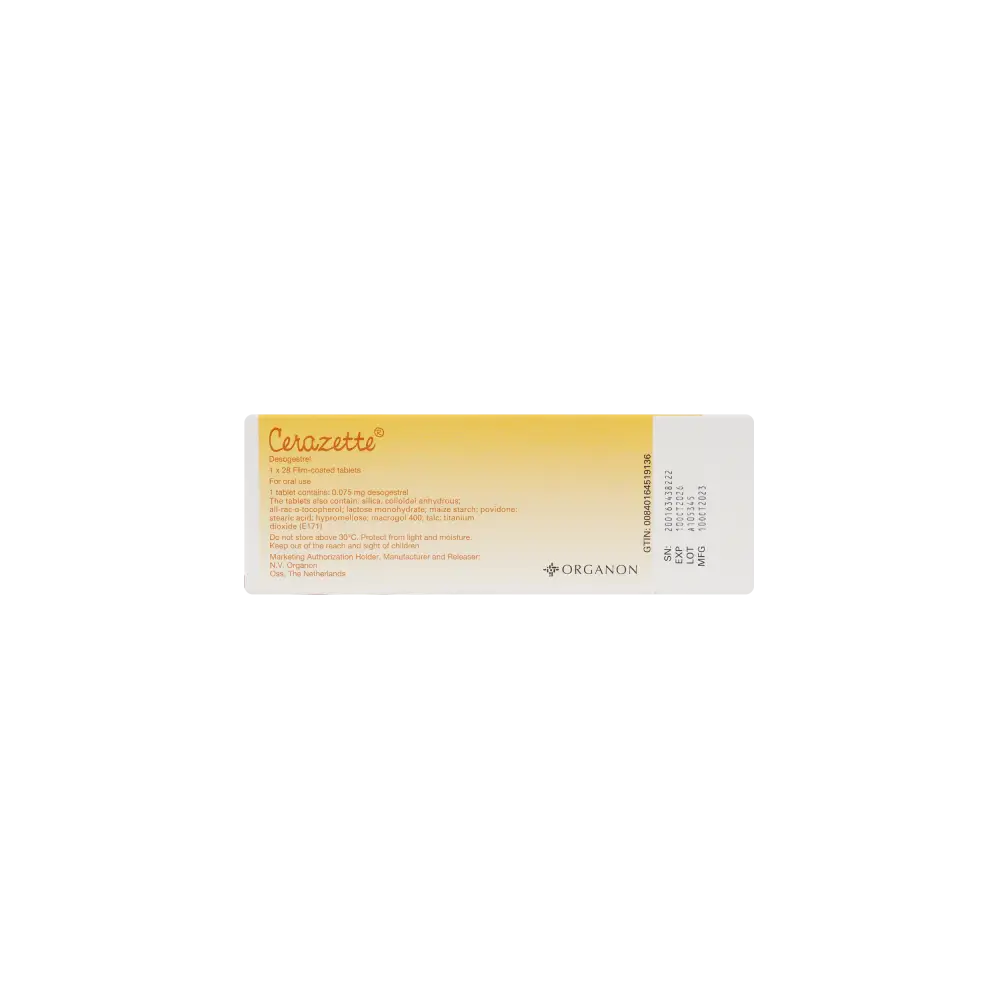 CERAZETTE  0.075MG 28 TAB