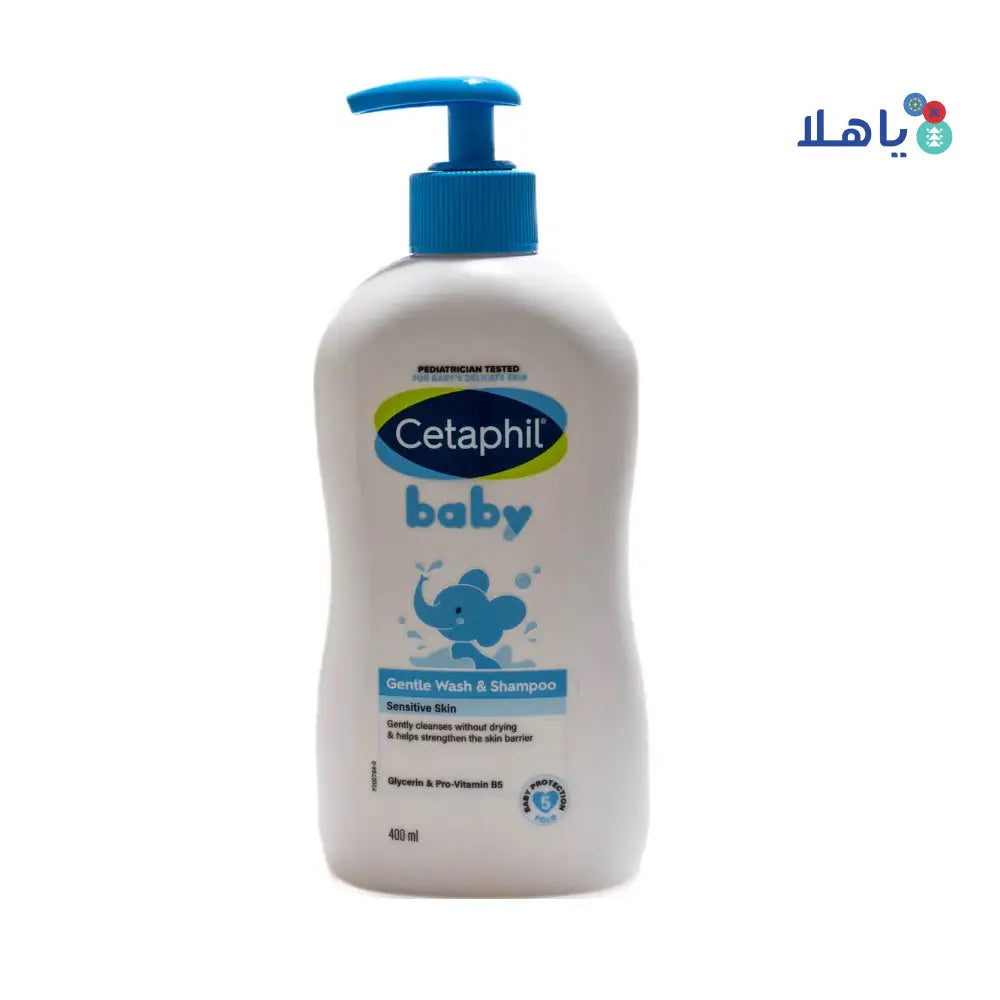 CETAPHIL BABY GENTLE WASH & SHAMPOO WITH GLY. & PANT.400ML