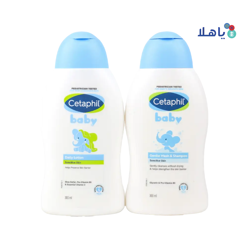 Cetaphil Baby Senstive Skin Wash + Body Lotion