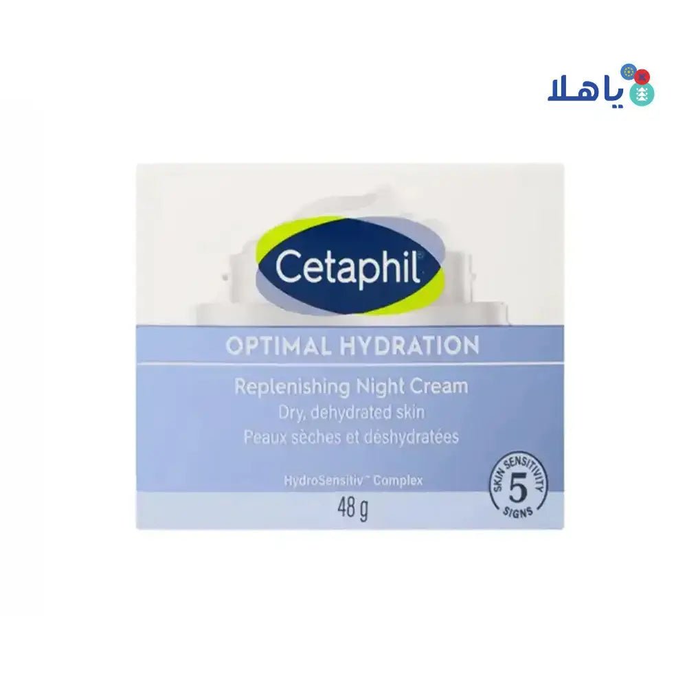 CETAPHIL - CETAPHIL OPTIMAL HYDRATION REPLENISHING NIGHT CREAM 48GM - Pharmazone - 