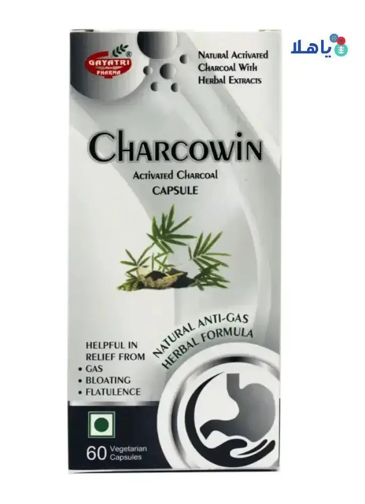 Gayatri - CHARCOWIN 60 VEG CAPSULES - Pharmazone - 