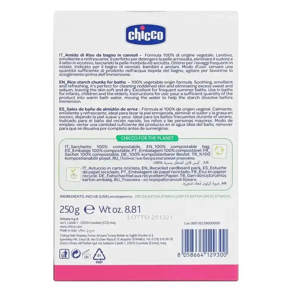 CHICCO - Chicco Baby Moments Rice Starch 0m+ 250g - 9300 - Pharmazone - 