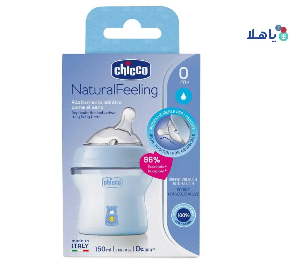 Chicco Natural Feeling Bottle Blue 150ml (0m+)-3626