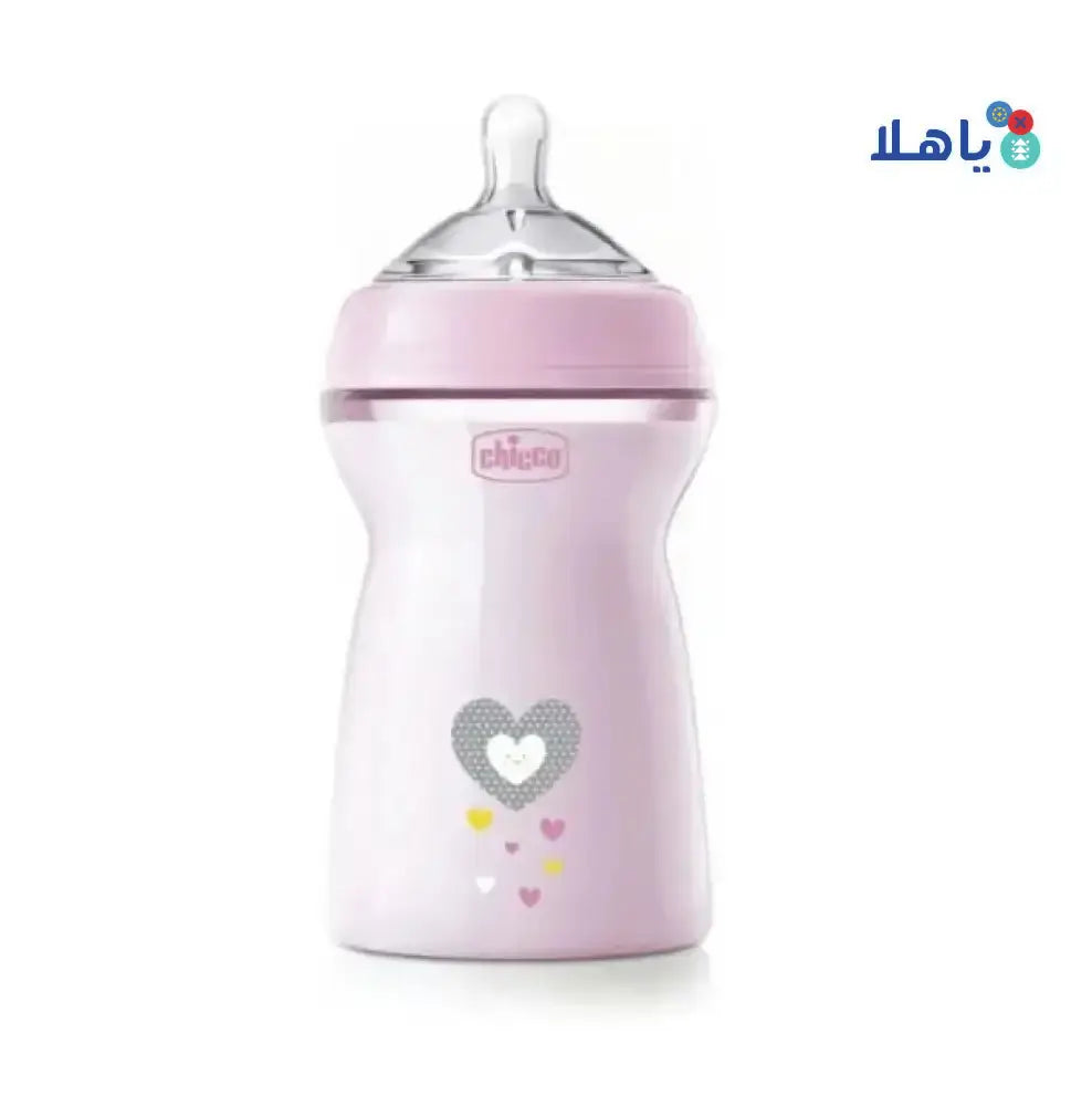 CHICCO - Chicco Natural Feeling Bottle Pink 330ml (6m+) - 0731/3749 - Pharmazone - 