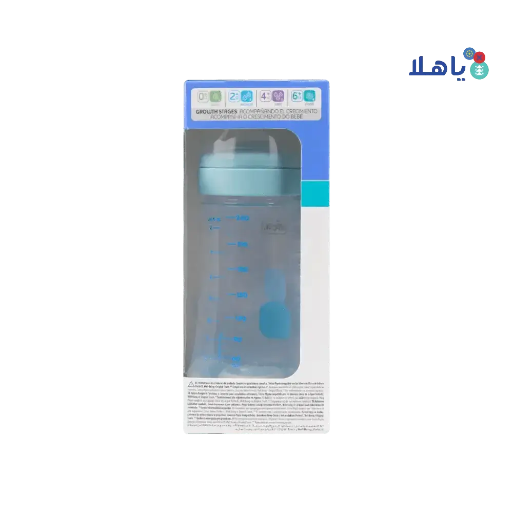 CHICCO - Chicco Perfect 5 Medium Bottle Blue 240ml (2m+) - 2035 - Pharmazone - 