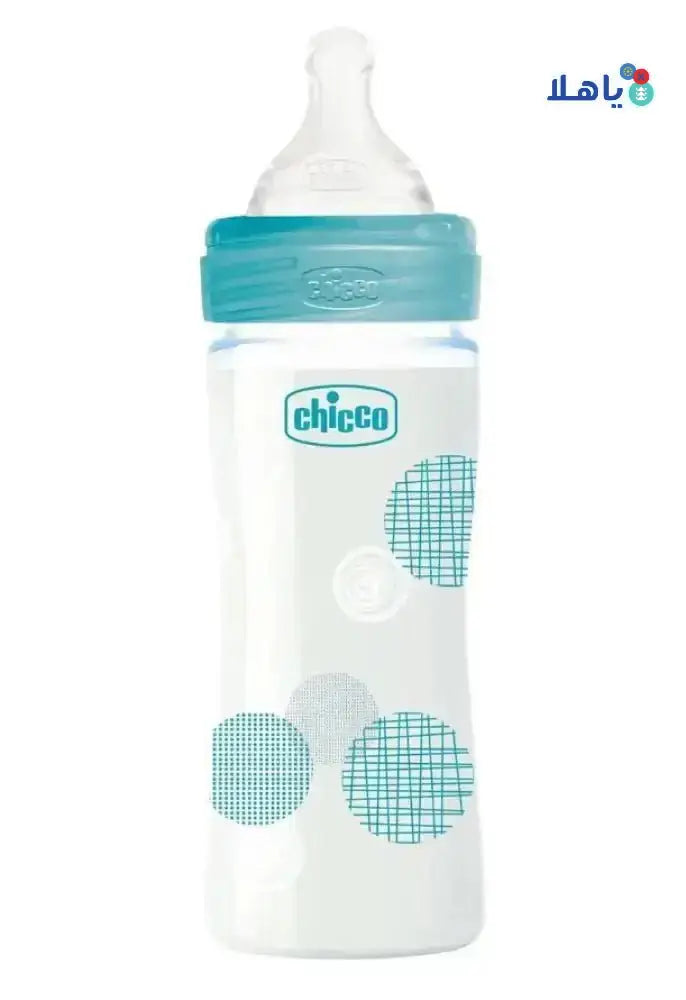 CHICCO - Chicco Well - Being Glass Slow (0m+) 240ml Boy - 9942 - Pharmazone - 