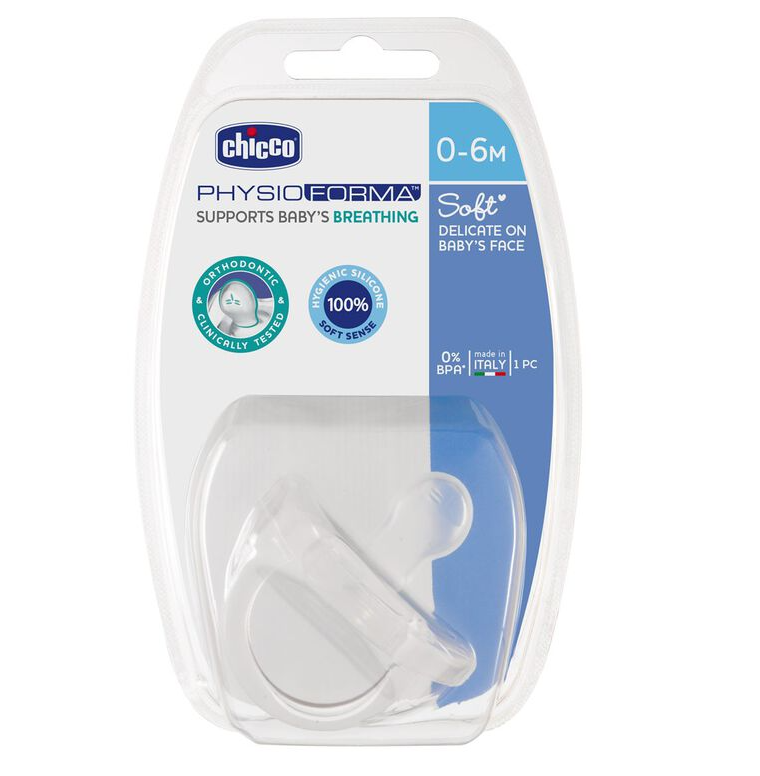 CHICCO PHYSIO FORMA SOFT SILVER 0-6M 1PCS -1823