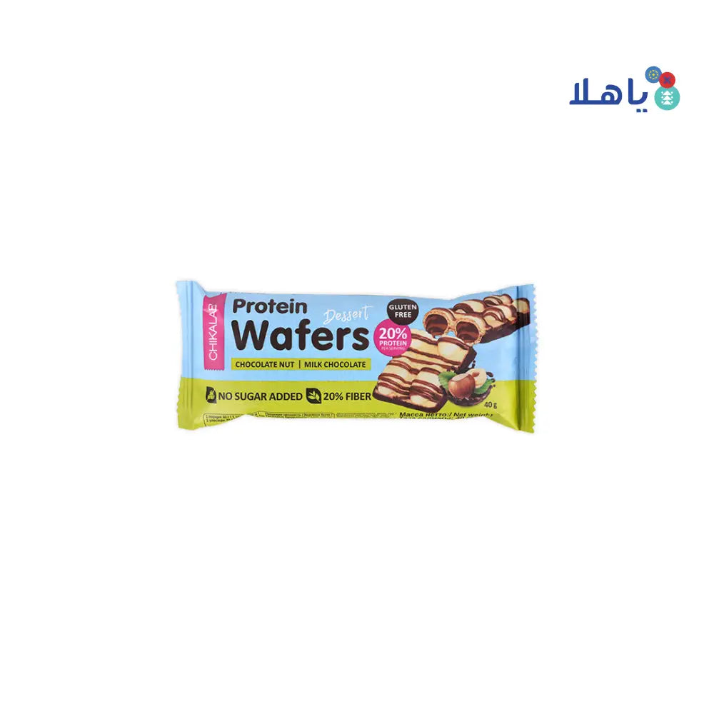 Chikalab Protein Wafers Dessert Chocolate Nut 40g