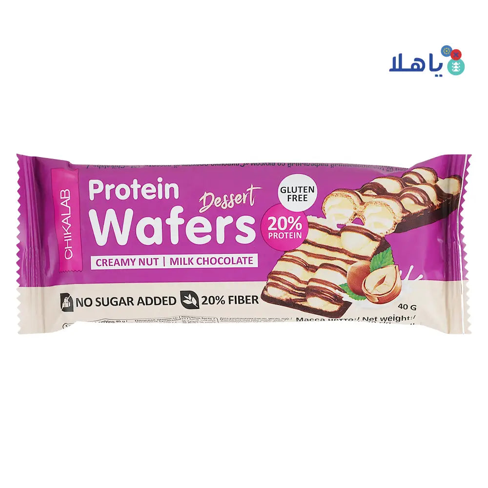 Chikalab Protein Wafers Dessert Creamy Nut 40g