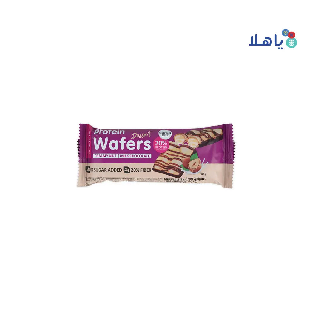 Chikalab Protein Wafers Dessert Creamy Nut 40g