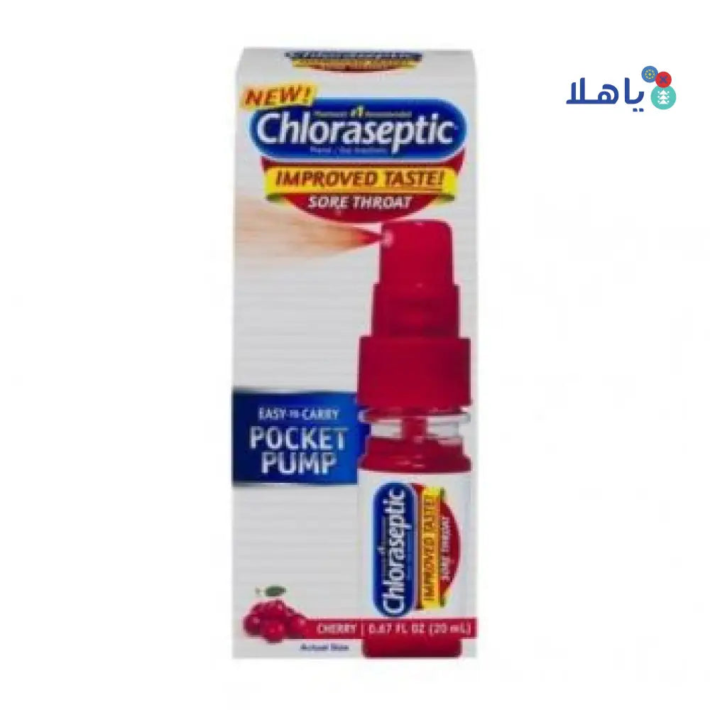 CHLORASEPTIC CHERRY SORE THROAT SPRAY 20ML