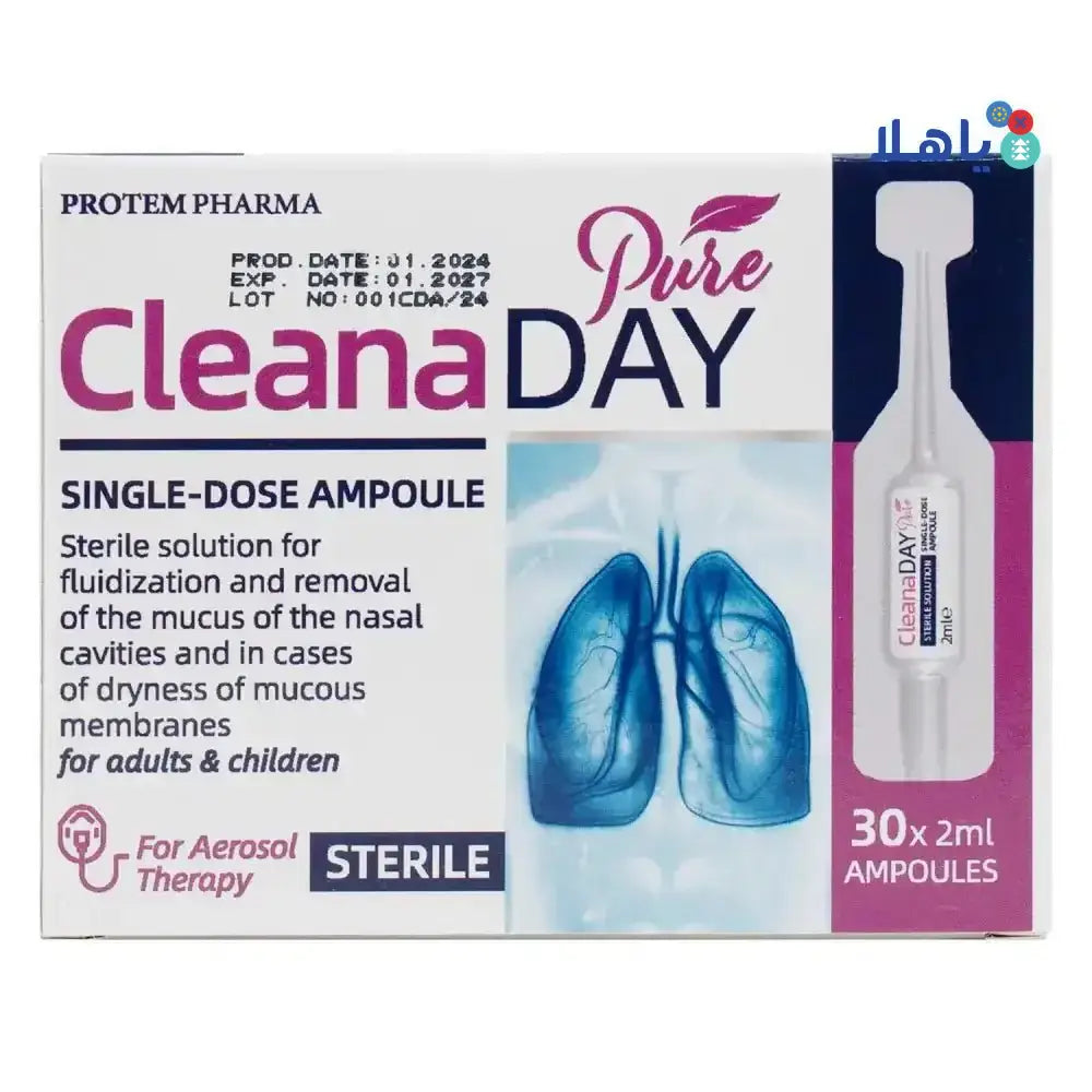 PROTEM PHARMA - Cleana Day Pure Solution 2ml X 30Ampoule - Pharmazone - 