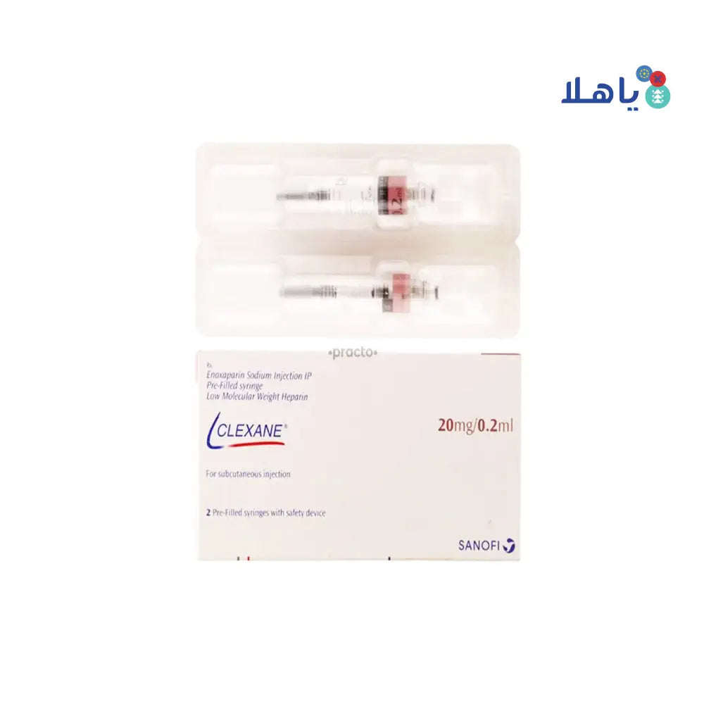 CLEXANE 20MG/0.2ML 2 SYRINGE