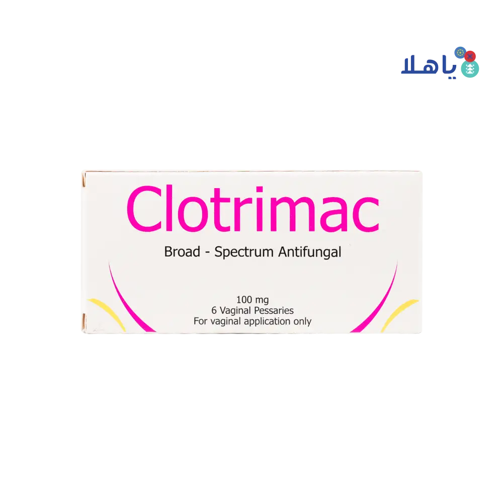 CLOTRIMAC 100MG 6VAGINAL SUPP