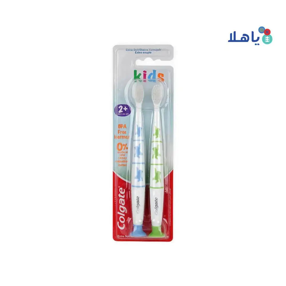 Colgate - Colgate Kids 2+ Years Extra Soft Toothbrush 1+1 - Pharmazone - 