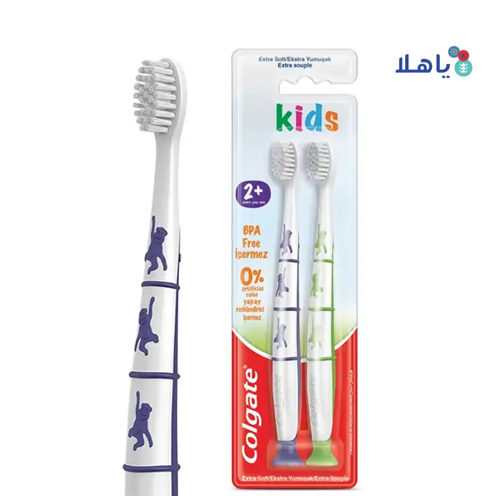 Colgate Kids 2+ Years Extra Soft Toothbrush 1+1