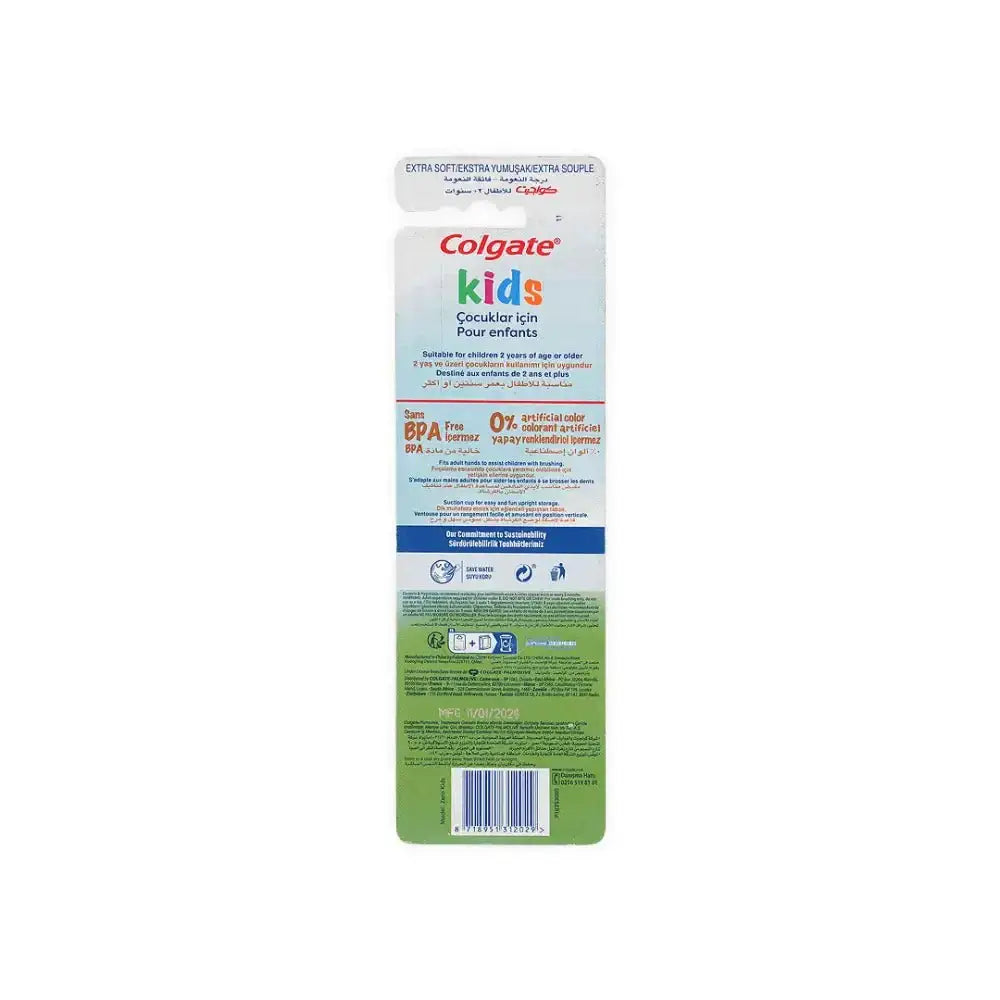 Colgate - Colgate Kids 2+ Years Extra Soft Toothbrush 1+1 - Pharmazone - 