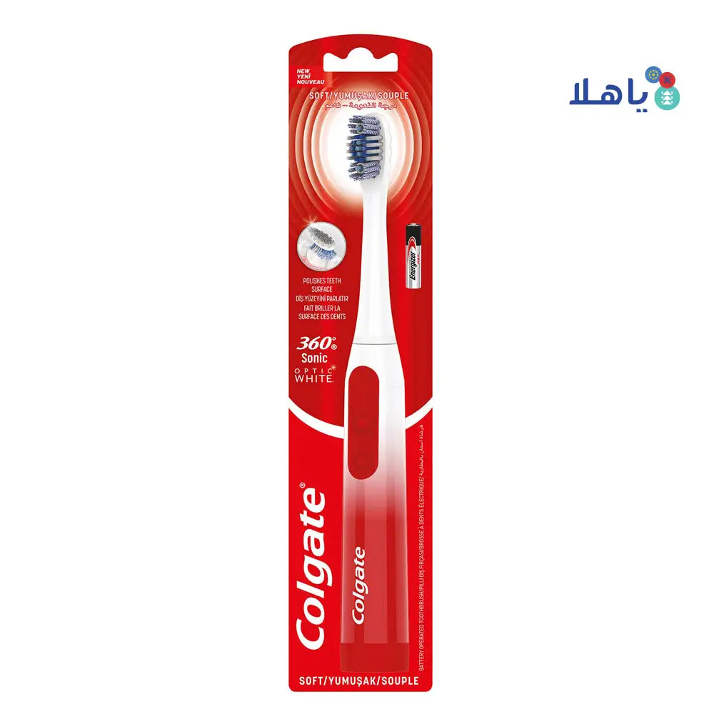 Colgate Optic White 360 Platinum Power Soft Toothbrush