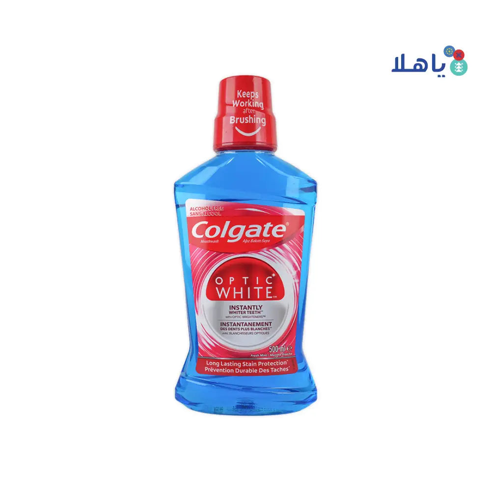 Colgate Optic White Mouthwash 500ml