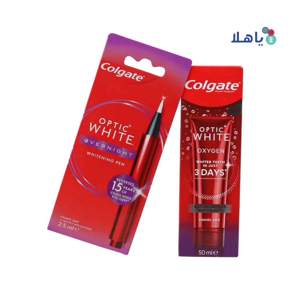 Colgate Optic White Toothpaste + Whitening Pen Set