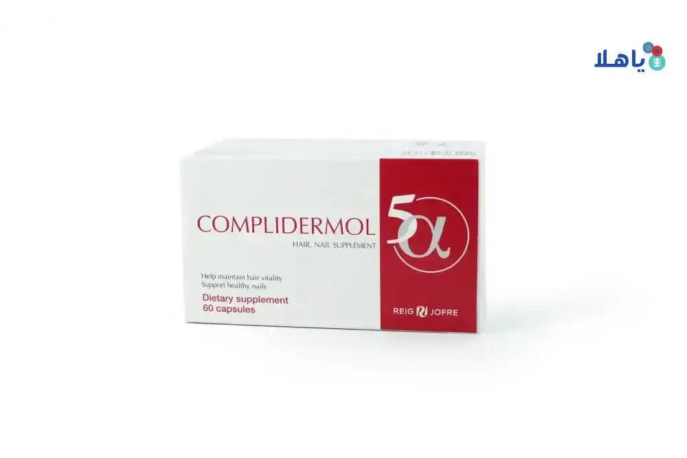 REIG JOFRE - Complidermol 5 - Alpha Hair Loss Capsules 60 Capsules - Pharmazone - 