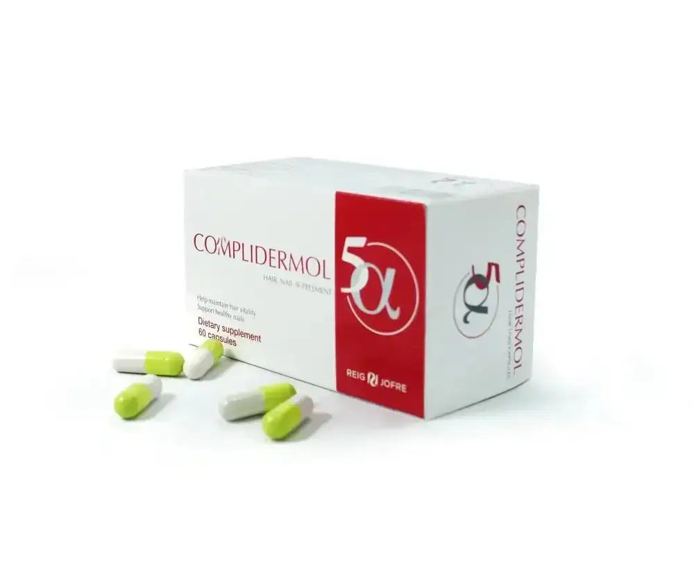 REIG JOFRE - Complidermol 5 - Alpha Hair Loss Capsules 60 Capsules - Pharmazone - 