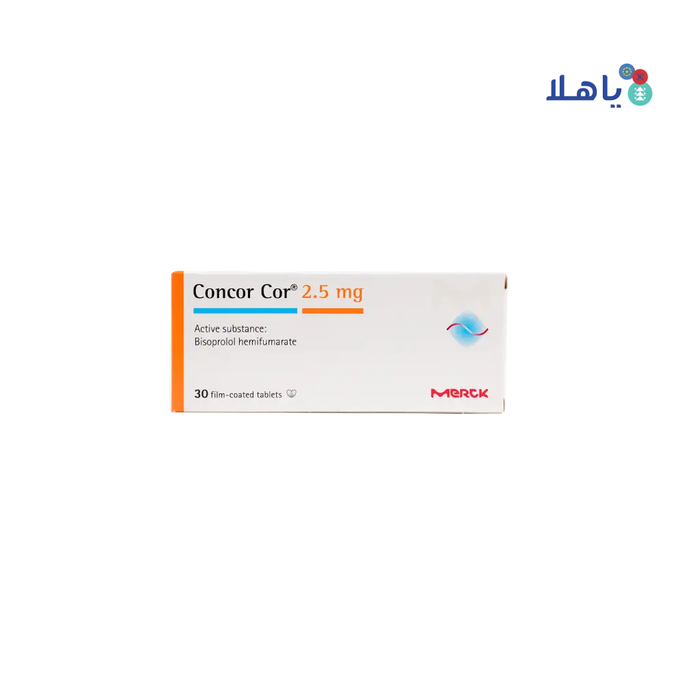 CONCOR COR 2.5MG 30 TABLETS